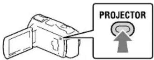 SONY Handycam HDRPJ740VEB - Verwenden des eingebauten Projektors (HDR-PJ710VE/PJ720E/PJ740VE/PJ760E/PJ760VE) - 2