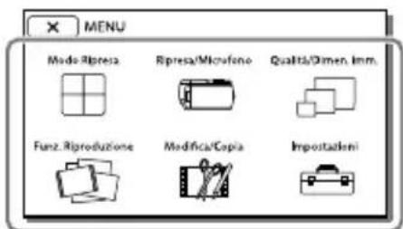 SONY Handycam HDRPJ740VEB - Uso dei menu - 2