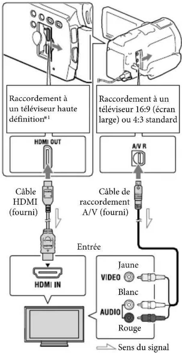 SONY Handycam HDRPJ740VEB - Lecture d'images sur un téléviseur - 1