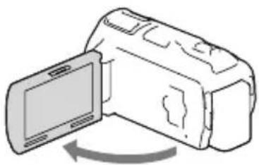 SONY Handycam HDRPJ740VEB - Accensione dell'apparecchio e impostazione della data e dell'ora - 1