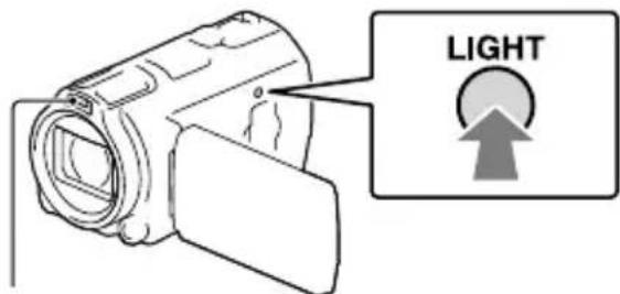 SONY Handycam HDRPJ740VEB - Registrazione di filmati in luoghi bui (Luce video) - 1