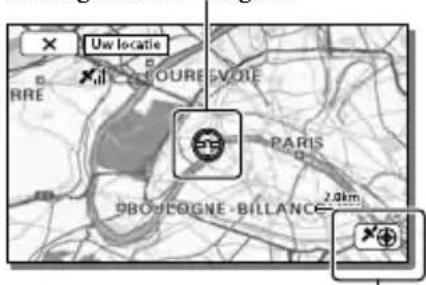 SONY Handycam HDRPJ740VEB - Een kaart verkrijgen van de huidige locatie (trianguleerprioriteitsstand) - 1