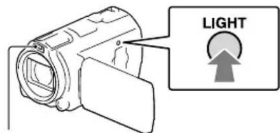 SONY Handycam HDRPJ740VEB - Aufnehmen von Filmen bei schwachem Licht (Videoleuchte) - 1