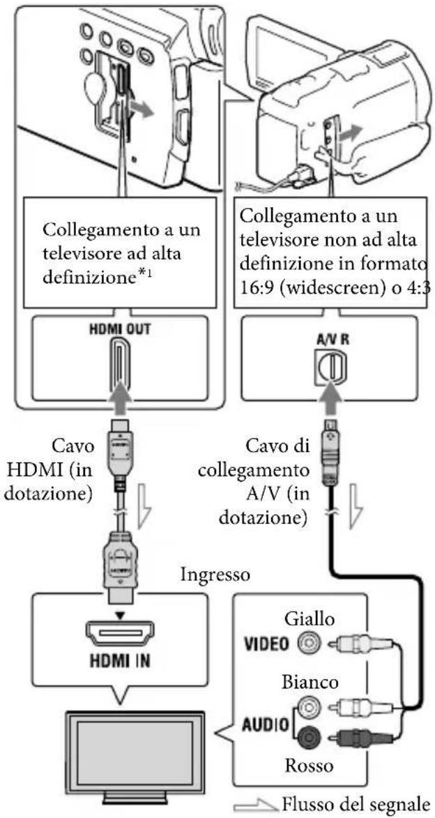 SONY Handycam HDRPJ740VEB - Riproduzione di immagini su un televisore - 1