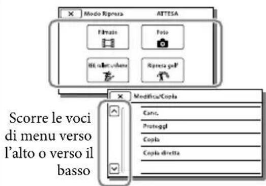 SONY Handycam HDRPJ740VEB - Uso dei menu - 3