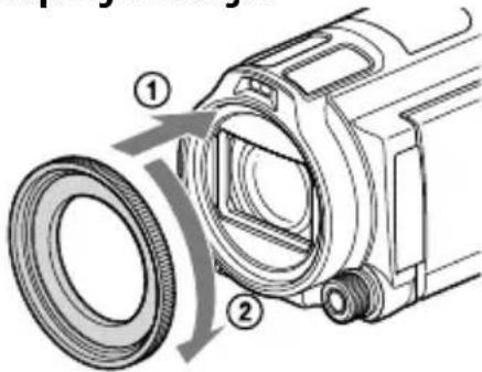 SONY Handycam HDRPJ740VEB - De verloopring bevestigen - 1
