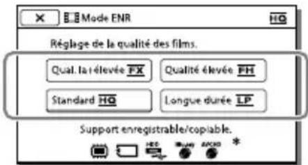 SONY Handycam HDRCX190EB - Enregistrement d'images avec la qualité d'imagesseLECTIONnée - 1