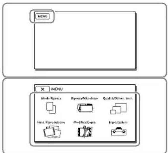 SONY Handycam HDRCX190EB - Uso dei menu - 1