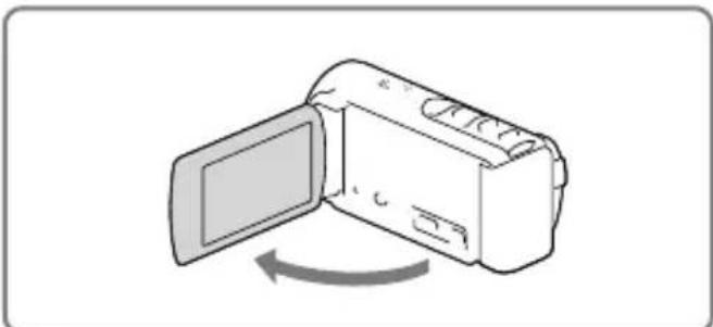 SONY Handycam HDRCX190EB - Het toestel inschakelen en de datum en dearendinstellen - 1