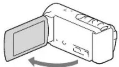 SONY Handycam HDRCX190EB - Mise sous tension et réglage de la date et de l'heure - 1