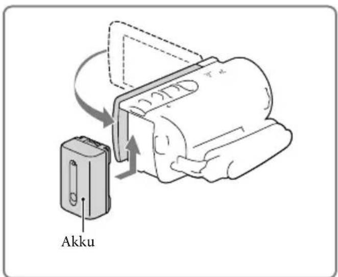 SONY Handycam HDRCX190EB - Laden des Akkus - 1