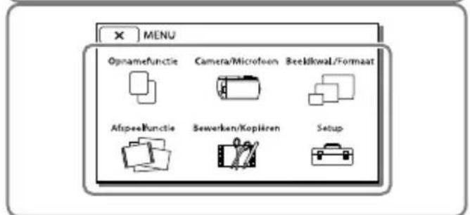 SONY Handycam HDRCX190EB - Menu's gebruiken - 2
