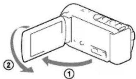SONY Handycam HDRCX190EB - Anzeigen von Elementen auf dem LCD-Bildschirm - 2
