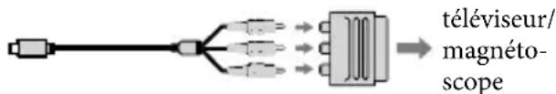 SONY Handycam HDRCX190EB - Si vous teléviseur ou vous magnétoscope est équipé d'un adaptateur péritel à 21 broches (EUROCONNECTOR) - 1
