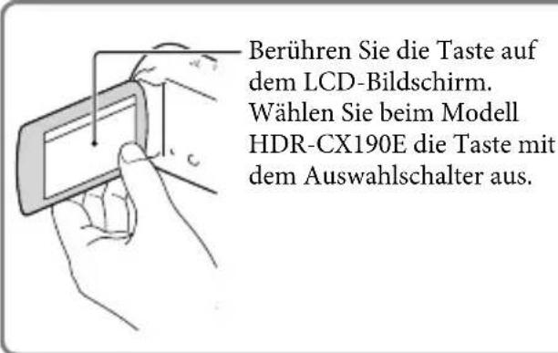 SONY Handycam HDRCX190EB - Einschalten des Geräts und Einstellen von Datum und Uhrzeit - 2