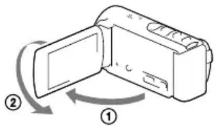SONY Handycam HDRCX190EB - Affichage des options sur l'écran tactile - 2