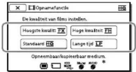 SONY Handycam HDRCX190EB - Beelden opnemen met de geselecteerde beeldkwaliteit - 1