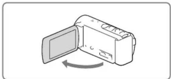 SONY Handycam HDRCX190EB - Accensione dell'apparecchio e impostazione della data e dell'ora - 1