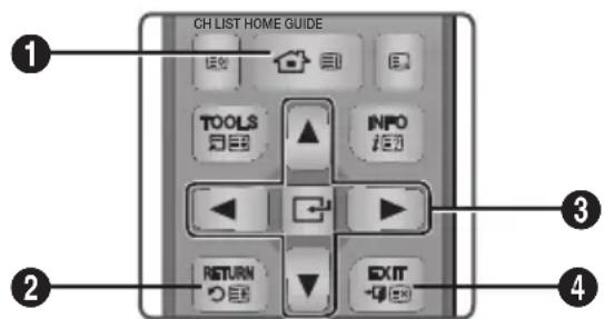 SAMSUNG STBE7900 - Tasti del telecomando utilizzati per il menu Impostazioni - 1