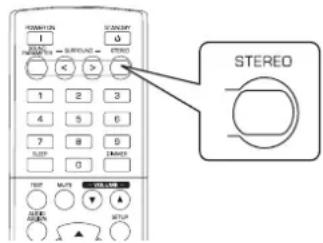 SHERWOOD RD606i - Pour annuler le mode surround pour une lecture stéreo - 2