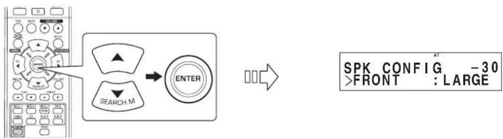 SHERWOOD RD606i - When selecting the SPEAKER CONFIGURATION - 1