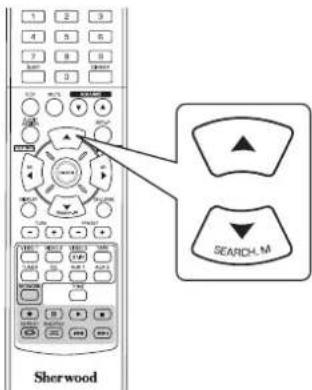 SHERWOOD RD606i - Mit CURSOR AUFWÄRTS (▲) / ABWÄRTS (▼) wahlen Sie den gewünschten Menüpunkt. - 1