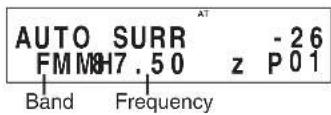 SHERWOOD RD606i - Select the desired band. - 2
