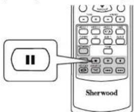 SHERWOOD RD606i - To pause playback - 1
