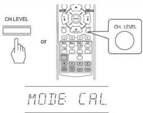 SHERWOOD RD6506 - Press the CHANNEL LEVEL button. - 1