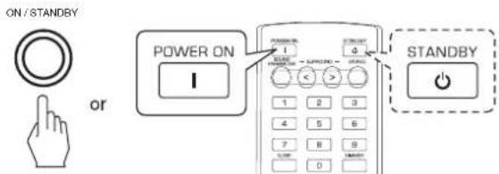 SHERWOOD RD6506 - In the standby mode, turn the power on. - 1
