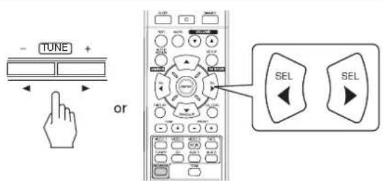 SHERWOOD RD6506 - When adjusting the sound parameters - 3