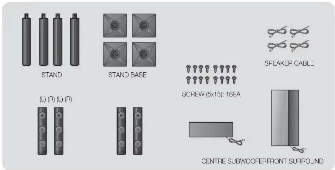 SAMSUNG HTE4500XU - Speaker Components - 3