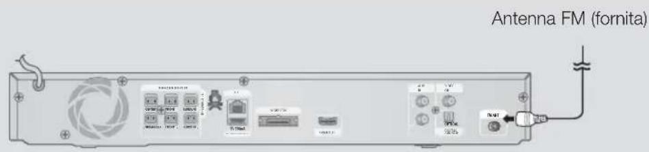 SAMSUNG HTE4500XU - Collegamento dell'antenna FM - 1