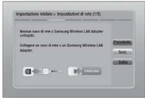 SAMSUNG HTE4500XU - Procedura di impostazione iniziale - 1