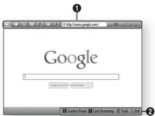 SAMSUNG HTE4500XU - Web Browser at a Glance - 1