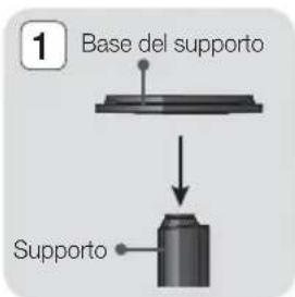 SAMSUNG HTE4500XU - Installazione dei diffusori sul supporto a colonna - 1