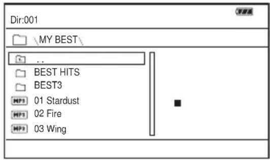 SONY DVPFX780W - Press ↑/↓ to select the album, and press ENTER. - 1