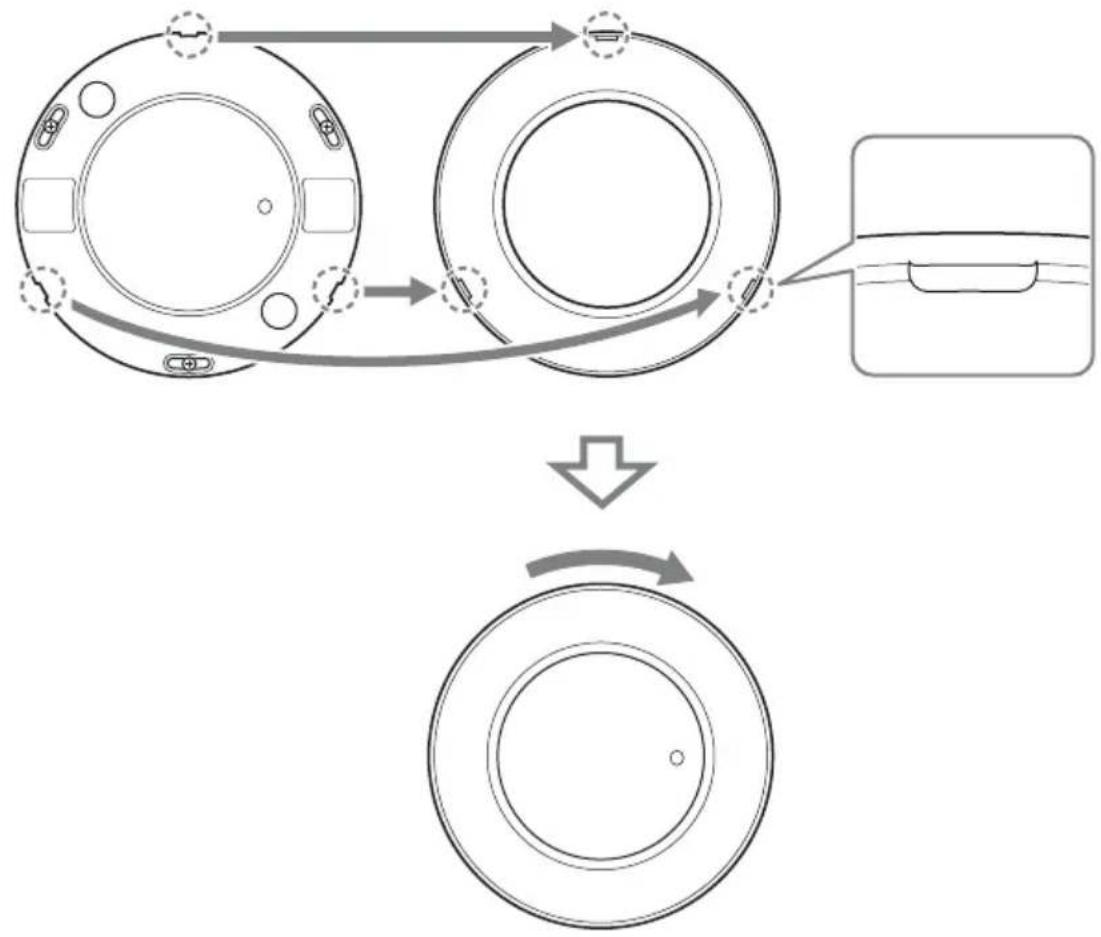 SONY SCAM30 - Affix the microphone unit with screws as needed. - 3