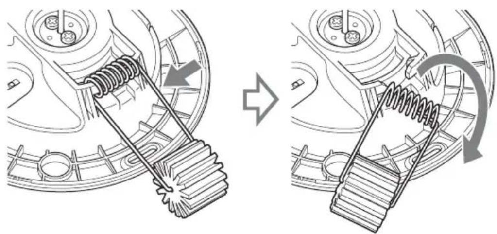 SONY SCAM30 - Remove the mounting springs from the microphone unit. - 1