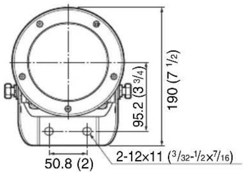 95.2 (3 3/4) 190 (7 1/2) 50.8 (2) 2-12x11 (3/32-1/2x7/16)