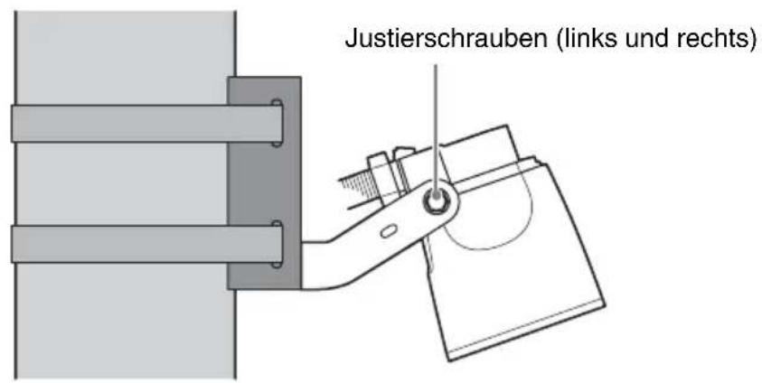Justierschrauben (links und rechts)