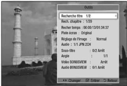 SAMSUNG BDD7500E - Utilisation du bouton TOOLS - 2