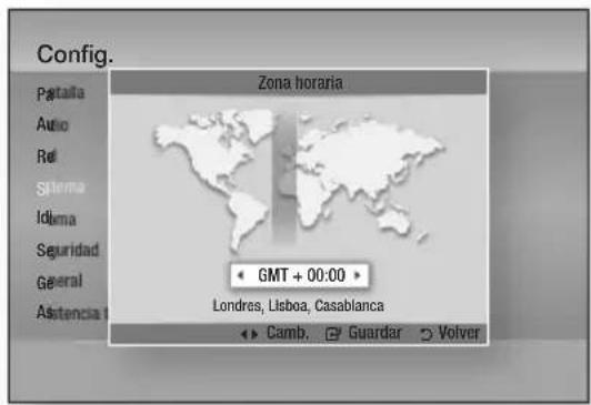 SAMSUNG BDD7500E - Zona horaria - 1