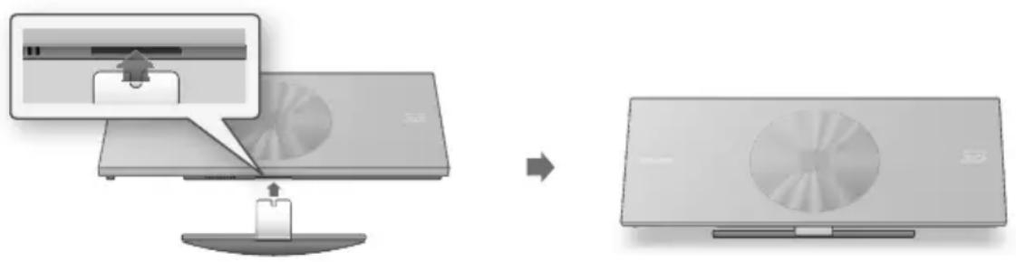 SAMSUNG BDD7500E - Cas 1 : Installation sur le pied - 1
