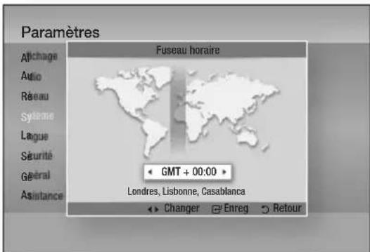 SAMSUNG BDD7500E - Fuseau horaire - 1