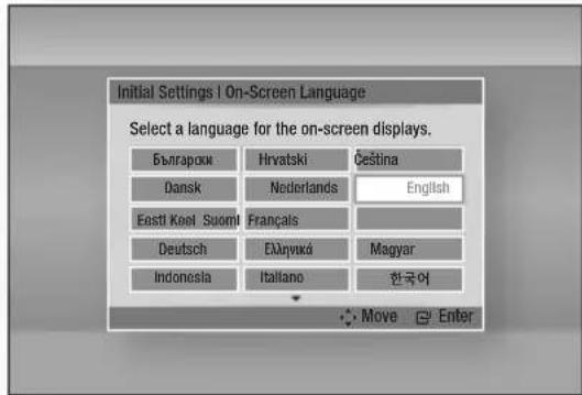 SAMSUNG BDD7500E - Paramètres initiaux - 1