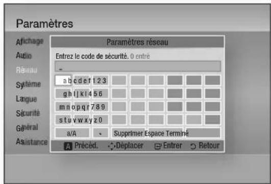 SAMSUNG BDD7500E - Configuration d'une connexion au Réseau sans fil - Auto. - 2