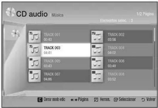 SAMSUNG BDD7500E - Lista de reproducción - 1