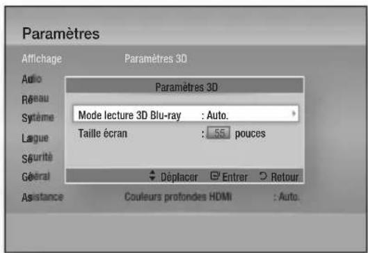 SAMSUNG BDD7500E - - Menu Paramètres - 1