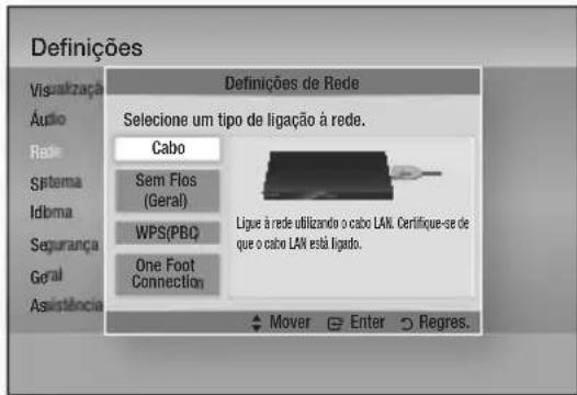 SAMSUNG BDD7500E - Configurar uma Ligação com Fios - Auto. - 1